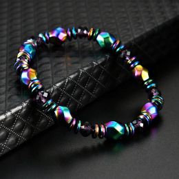 Magnetic Therapy Bracelets Hematite Beads Strands healing stone Bracelet Energy Strand Statement For Women Men