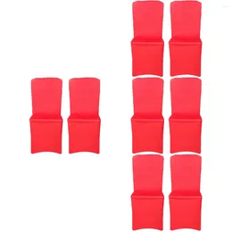 Car Seat Covers 8 Pcs Chair Cover Furniture Protectors Stretch Dining Wedding Home Polyurethane Elastic Fibre Party Banquet