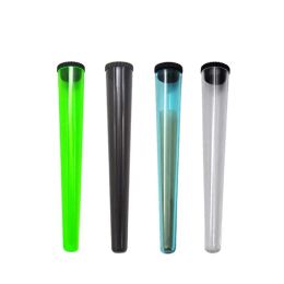 Tobacco Plastic Doob Tube Stash Jar 115mm Smoking Accessories Pre roll Packaging Plastic Tubes Joint Holder Cones With Lid Hand Cigarette