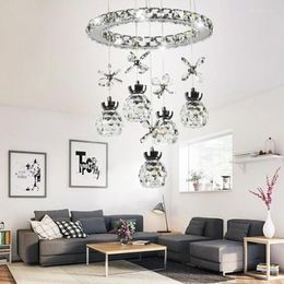 Pendant Lamps Postmodern Fashion Led Living Room Lamp Chandelier Crystal Bedroom Staircase Entrance Hall Bar Table Meal