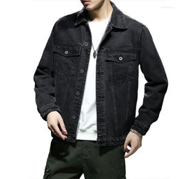 Men's Jackets Autumn Denim Jacket Men's Plus Size Loose Tops Black Gown Tide Mens Fashion Trends Clothing 5XL 6XL 7XL