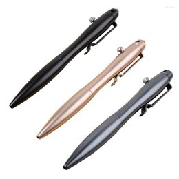 Practical Solid Aluminium Alloy Gel Ink Pen Retro Bolt Action Writing Tool School Office Stationery Supplies JIAN