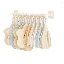 Hangers Wardrobe Baby Clothes Socks Hanger Children Adults Underwear Rack Born Saliva Towel Closet Pole With Hooks