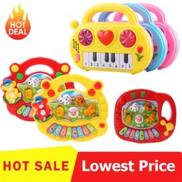 1PC Farm Animal Sound Kids Piano Music Toy Musical Animals Sounding Keyboard Piano Baby Playing Type Musical Instruments