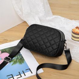 Cosmetic Bags 2023 Design Women Shoulder Luxury Handbag Brand Rhombic Plaid Camera Bag Waterproof Wallet