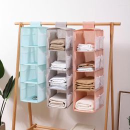 Storage Boxes 2/3/4 Layer Wardrobe Clothes Hanging Bagoxford Washable Foldable Pants Underpants Socks Rack Underwear Holder Organizer