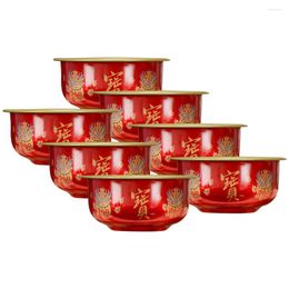 Dinnerware Sets Water Bowl Burning Alloy Offering Holy Decorative Cup Altar Worship Enshrine Lotus