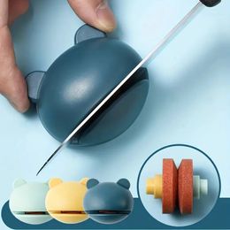 1pc Mini Kitchen Knife Sharpener Kitchen Tools Whetstone Household Sharpener Knife Blade Multi-Functional Sharpening Stone Knives Stone Knife