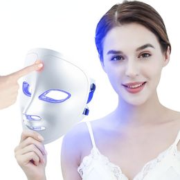 Face Massager Minimalism Design 7 Colours LED Mask Pon Therapy Anti-Acne Wrinkle Removal Skin Rejuvenation Face Skin Care Tools 230621