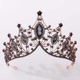 Headpieces Wedding Tiara Baroque Romantic Rhinestone Bridal Princess Tiaras And Crowns