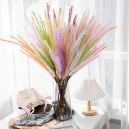 Decorative Flowers 80cm Artificial Malt Grass Bouquet For Home Wedding Boho Decor Party Room Bedroom DIY Flower Wall Vase Fake Plant Reed