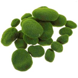 Decorative Flowers Micro Landscape Fake Moss Rocks Stone Ornament Artificial Stones False