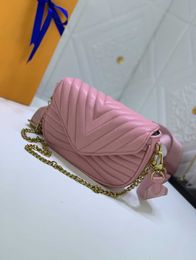 2023 Top women's designer bag famous messenger single shoulder pure leather wallet Women's Personalised bag
