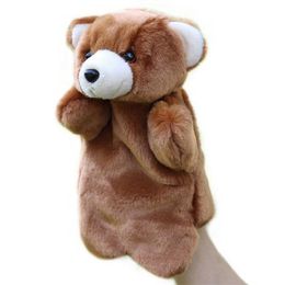 Puppets Hand Puppet Bear Animal Plush Toys Baby Educational Hand Puppets Story Pretend Playing Dolls for Kids Children Gifts 230621