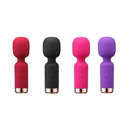 Новый мини -сильный вибрационный массаж AV Stick 10 частотная пара заигрывающая вибрационная палка для взрослых секс -игрушка 55% от оптовых продаж