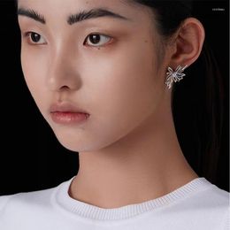 Stud Earrings 2023 Hollow Butterfly Metal Earring For Women Girl Elegant Delicate Simulated Pearl Pretty Design Daily Ear Accessories