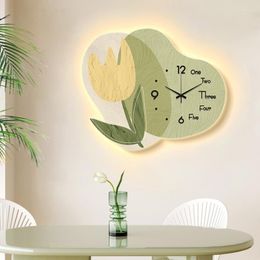 Wall Clocks Nordic Cream Wind Clock Living Room Net Red Watch Restaurant Decorative Creative