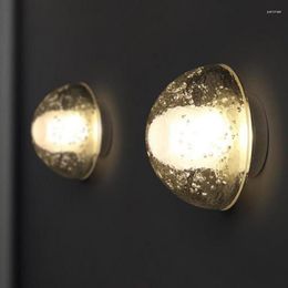 Wall Lamp Nordic Modern Minimalist Light Living Room Aisle Staircase Bedroom Bedside Led Creative Crystal