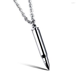 Pendant Necklaces Fashion Punk Gun Necklace Men Steampunk Silver Plated Stainless Steel Screw Opened Jewellery