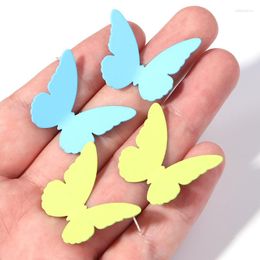 Stud Earrings Louleur 2023 Jewellery Colourful Korean Sweet Butterfly For Women Animal Fashion Drop Gift Wholesale