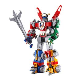 5 in1 Deformable Model Voltron Defender Of The Universe Building Blocks Bricks Toy Christmas Birthday Gift Compatible 21311