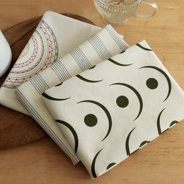 Table Napkin 1 Piece 50x70cm Cotton Cloth Thicken Tea Towel Eco Printed Tableware Mats Pads 19.7"x27.6"