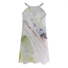 Casual Dresses Women's Sleeveless Textured Summer Beach Daily Cool Sexy Fall For Women Dress With Sleeves A Line Formal Evening