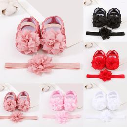 First Walkers Baby Shoes Hairband Set 01 Year Old 246 August Born Soft Sole Walking Trend