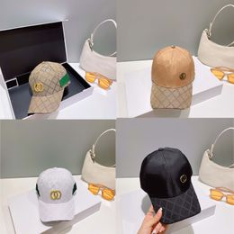 Classic Letter Casquette Cap For Man Woman Designer Ball Caps Sport Summer Sun Hat Black White Khaki Colors Baseball Cap