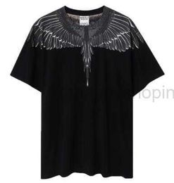 Mb Trendy Brand New Wings Short Sleeve Marcelo Classic Feather Men's and Women's Printed T-shirt07fk 38