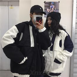 Women's Jackets Harajuku Sport Style Cotton Jacket Windbreaker Oversized Quilted For Men And Women Xnxee