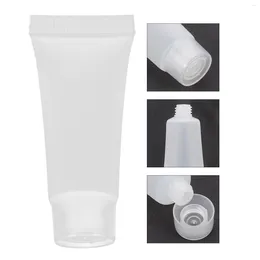 Storage Bottles 50 Pcs Shampoo Container Kitchen Soap Dispenser Pump Travel Lotion Plastic Clear