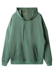 Men's T Shirts Trend Drop Shoulder Hooded Sweatshirt