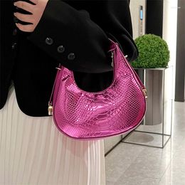 Wallets WEIRDO Summer Small Fresh Bag Fashion Stone Pattern Women Handbag Luxury One Shoulder Underarm With Zipper Half Moon