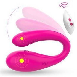 New product Annie Wears Wireless Remote Control Jumping Egg for Women Wearing Couple Resonance U-shaped Massager Vibrating Rod 75% Off Online sales