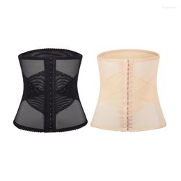 Belts Women Corset Postpartum Body Shaper With Lace Pattern Compression Waist Trainer