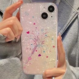 Top Designer Shell print Fireworks cartoon phone case iPhone 13 14 Pro Max 12 Mini 11 Xs XR X 8 7 Plus Printed back cover Deluxe full coverage protective case