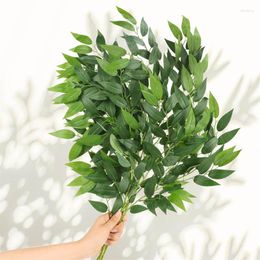 Decorative Flowers 70cm Artificial Italian Ruscus Greenery Stem Faux Floral Hanging For Wedding Bouquet Table Centrepieces Home Decor