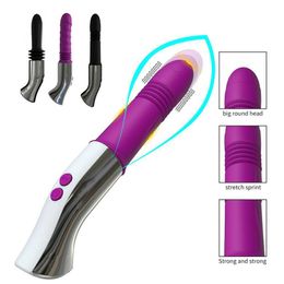 Rechargeable Telescopic Vibration Female Simulated Handheld Massage Stick Adult Products 75% Off Online sales