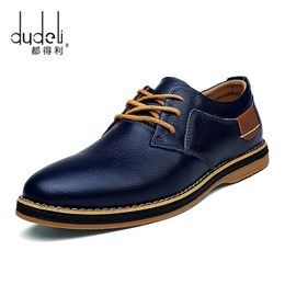 Oxford Genuine Leather Dress Shoes Men Classic Lace-Up Winter Spring Office Walking Footwear Big Size 48 Flats Male Zapatos
