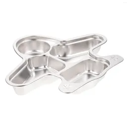 Plates Dinner Plate Baby Kids Tray Feeding Bottle Lunch Divided Stainless Steel School Compartment Box