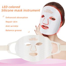 Face Massager sell 4 Colours LED light soft silicone skin whitening Light Pon Flexible Led Mask 230621