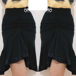 Stage Wear Latin Dance Skirt For Women Professional Samba Rumba Tango Practise Dress Adult Performance Costumes DQS5196