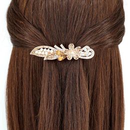 Hair Clips Plum Spring Clip Crystal Hairpin Rhinestones Large Temperament Headdress Horse Tail Wholesale Jewelry