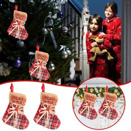 Women Socks Glitter Stockings Christmas Decorations Red Border Non-woven Thigh High With Belt