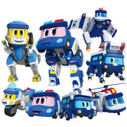 Transformation toys Robots est Big ABS Gogo Dino Explore Deformation Car/Airplane/Motorcycle with Sound Action Figures Transformation Dinosaur Toys 230621