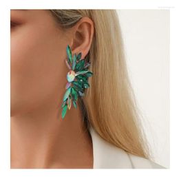 Stud Earrings Luxury Hyperbole Rhinestone Crystal For Women Vintage Classic Bohemian Geometric Jewelry Accessories
