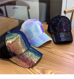 Wholesale Fashionable Sequin Mesh Hat Outdoor Breathable Casual Personality Sunscreen Baseball Cap Sport Cap df249