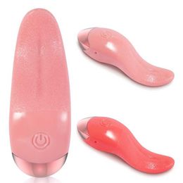 Fun Women's Simulated Vibrating Tongue Massage Stick Warm AV G-point Adult Products 75% Off Online sales