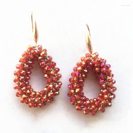 Dangle Earrings Handmade Plexiglass Crystal Drop Chic Bohemian Trendy Accessories Boucles D Oreille Femme 2023 Party Wedding Jewelry